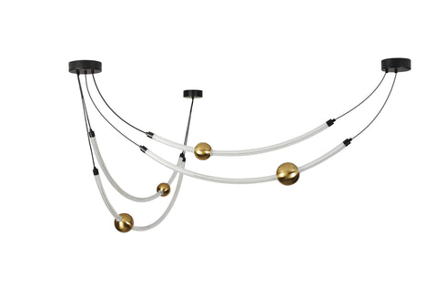 ARlight CCC 705-2 LED 4 ΣΩΛΗΝΕΣ ΜΕ ΧΡΥΣΗ ΔΙΑΚΟΣΜΗΤΙΚΗ ΜΠΑΛΑ