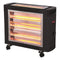 QUARTERS HEATER 2800W BLACK 2FACE WITH THERMOSTAT