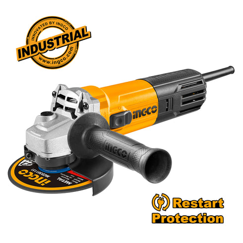 Ηλεκτρικός Γωνιακός Τροχός 1100W (Rest.Prot) 125mm INGCO AG110018E