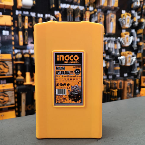 Professional Set 25 pcs. Cobalt Drills INGCO AKD1251