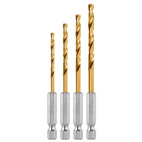 HSS Metal Drills Set with Socket 1/4 "INGCO AKD1401