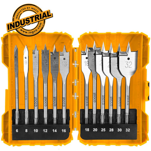 Set of 12 pcs Wing Wood Drills INGCO AKDL1201
