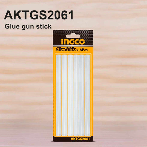 Κόλλα Θερμόκολλα Διάφανη 6 τεμ. INGCO AKTGS2061