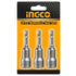 Καρυδάκια 1/4" Μαγνητικά 8mm 3 τεμ. INGCO AMN0831