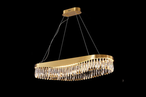 ARlight PDC 708-80 LED ΠΟΛΥΕΛΑΙΟΣ ΧΡΥΣΟΣ ΟΒΑΛ ΜΕ ΚΡΥΣΤΑΛΛΑ