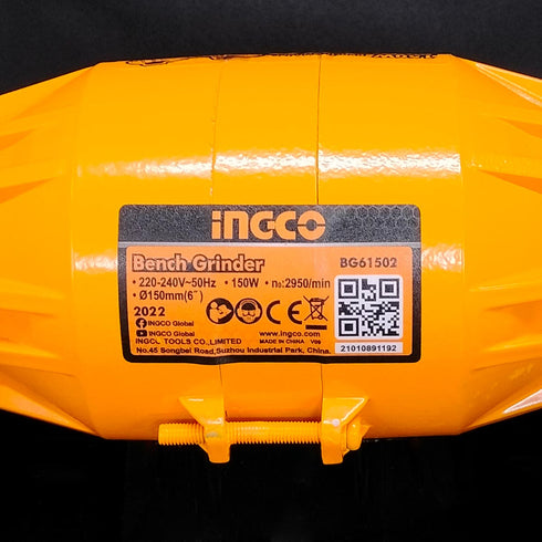 Ηλεκτρικός Δίδυμος Τροχός Πάγκου 150W INGCO BG61502