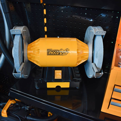 Ηλεκτρικός Δίδυμος Τροχός Πάγκου 350W INGCO BG83502