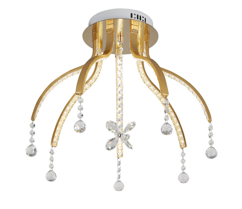 ARlight CCC 692-7 GD ΟΡΟΦΗΣ LED ΜΕ ΡΑΒΔΟΥΣ & ΚΡΥΣΤΑΛΛΑ