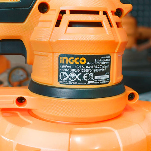 Φυσητήρας Μπαταρίας 20V Li-Ion SOLO 3 θέσεων INGCO CABLI2001