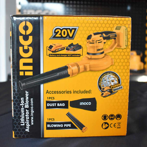 Φυσητήρας Μπαταρίας 20V Li-Ion SOLO 3 θέσεων INGCO CABLI2001