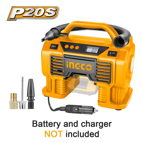 Αεροσυμπιεστής Αυτοκινήτου Μπαταρίας 20V Li-Ion SOLO INGCO CACLI2002