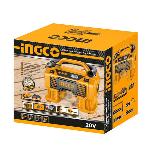 Αεροσυμπιεστής Αυτοκινήτου Μπαταρίας 20V Li-Ion SOLO INGCO CACLI2002