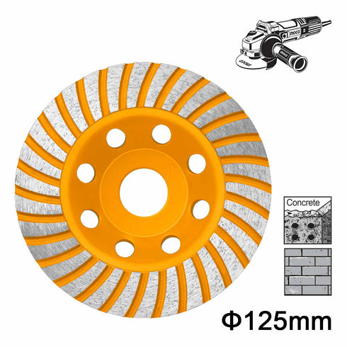 Δίσκος Λείανσης Δομικών Υλικών 125mm INGCO CGW011251