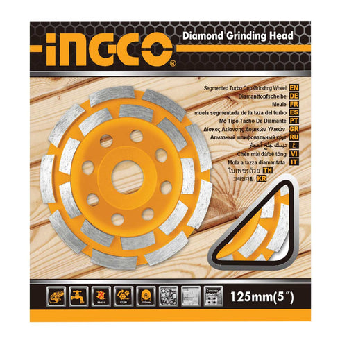 Δίσκος Λείανσης Δομικών Υλικών 125mm INGCO CGW021251
