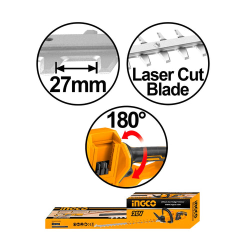 Μπορντουροψάλιδο Μπαταρίας 2x20V Li-Ion INGCO CHTLI400282