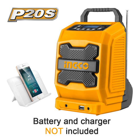 Ραδιόφωνο Μπαταρίας 20V Li-Ion SOLO INGCO CJRLI2001