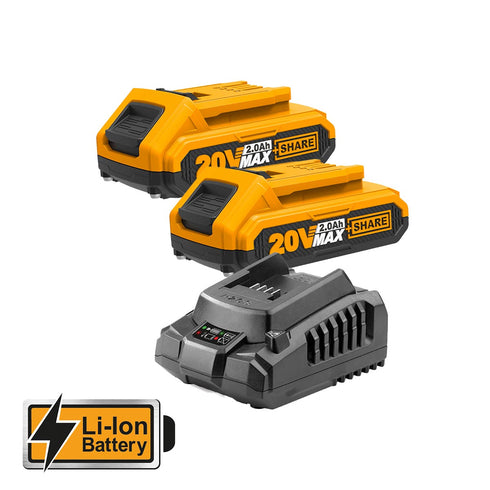 Αλυσοπρίονο + Κλαδευτήρι Μπαταρίας 20V Li-Ion Σετ 2 τεμ. INGCO COSLI23065E