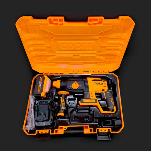 Πιστολέτο Περιστροφικό Κρουστικό Σκαπτικό Μπαταρίας 20V Li-Ion 2.5J INGCO CRHLI202287