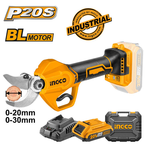 Ψαλίδι Κλαδέματος Μπαταρίας 20V Li-Ion INGCO CSSLI203083