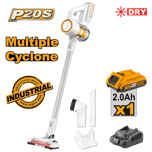 Σκούπα Stick Cyclone Μπαταρίας 20V Li-Ion 120W INGCO CVLI2006