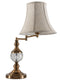 TLC 6838 CRACKED CRYSTAL LAMP WITH CRYSTAL, BEIGE LAMP