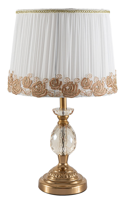 TLC 6839 OXYGEN LAMP WITH CRYSTAL, BEACH EMBROIDERED EMBROIDERED