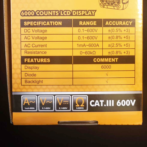 Αμπεροτσιμπίδα Ψηφιακή INGCO DCM6003