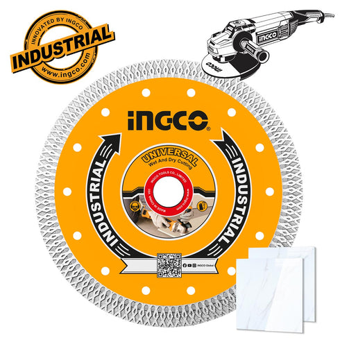 Διαμαντόδισκος Λεπτός Δομικών Υλικών 230mm x 2mm INGCO DMD082301HT