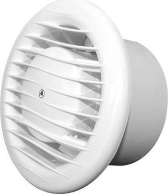 Εξαεριστήρας λουτρού DOSPEL NV 007-0334 με Ρουλεμάν Χαμηλού Προφίλ Λευκό Φ150