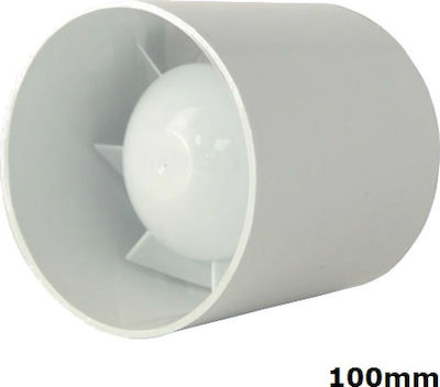 Εξαεριστήρας Αεραγωγών EURO 1 DOSPEL 007-0051 Λευκό Φ100