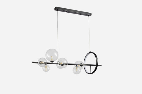 ARlight PDC 2049-7 ΡΑΓΑ ΜΑΥΡΗ ΜΕ LED KAI G9 ΓΛΟΜΠΟΥΣ ΔΙΑΦΑΝΟΥΣ