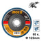 Δίσκος Λείανσης Φίμπερ για INOX K60 125mm INGCO FDZ1252