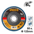 Δίσκος Λείανσης Φίμπερ για INOX K80 125mm INGCO FDZ1253
