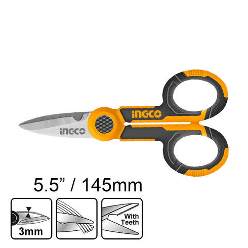 Ψαλίδι Ηλεκτρολόγου 145mm INGCO HES02855