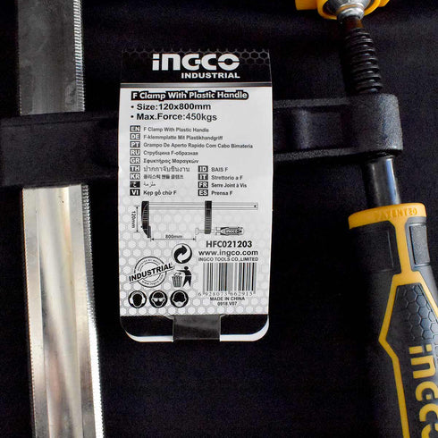 Σφιγκτήρας Μαραγκών Βαρέος Τύπου 120x800mm INGCO HFC021203