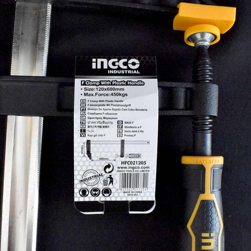 Σφιγκτήρας Μαραγκών Βαρέος Τύπου 120x600mm INGCO HFC021205