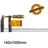Σφιγκτήρας Μαραγκών Βαρέος Τύπου 140x1000mm INGCO HFC021404