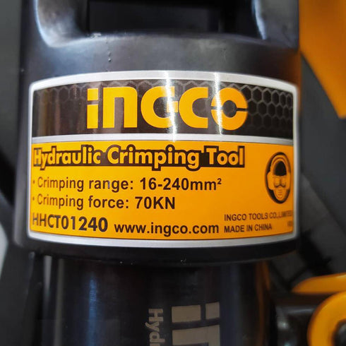 Υδραυλική Πρέσα Ακροδεκτών 70kN INGCO HHCT01240