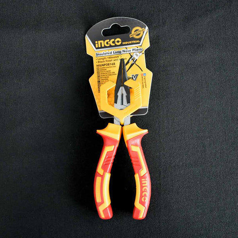 Μυτοτσίμπιδο Ηλεκτρολόγου VDE 160mm Ίσιο INGCO HILNP28168