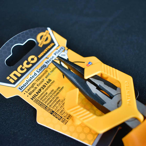 Μυτοτσίμπιδο Ηλεκτρολόγου VDE 160mm Ίσιο INGCO HILNP28168