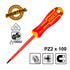 Κατσαβίδι Ηλεκτρολόγου VDE Σταυρού PZ2x100mm INGCO HISD81PZ2100
