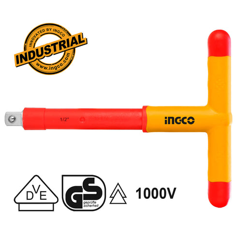 Μανέλα με Λαβή Τ 1/2" Ηλεκτρολόγου VDE INGCO HITH121
