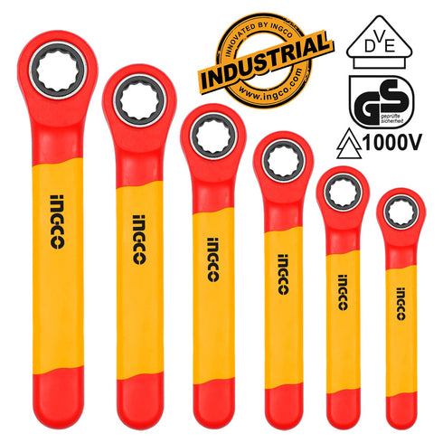 Πολύγωνα Κλειδιά Καστάνιας Ηλεκτρολόγου VDE Σετ 6 τεμ. INGCO HKISPA0603