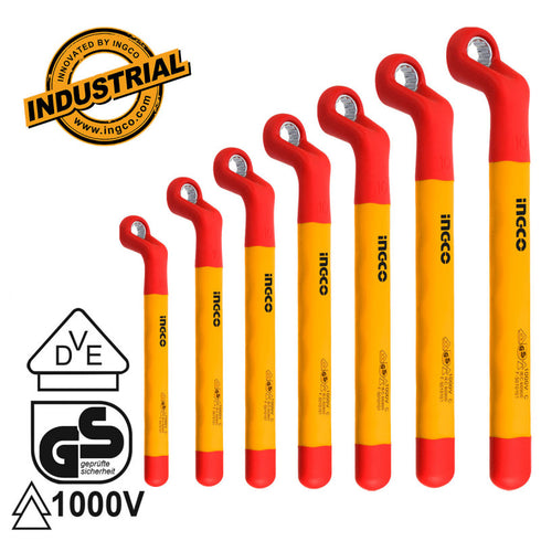 Professional Set of 7 pieces Electric Polygon Wrenches INGCO HKISPA0702