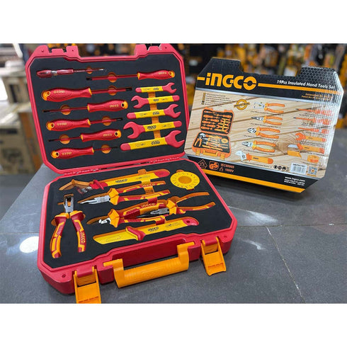 Εργαλείων Ηλεκτρολόγου VDE Σετ 19 τεμ. INGCO HKITH1901