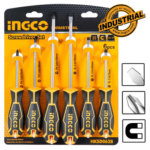 Κατσαβίδια Σετ 6 τεμ. INGCO HKSD0628