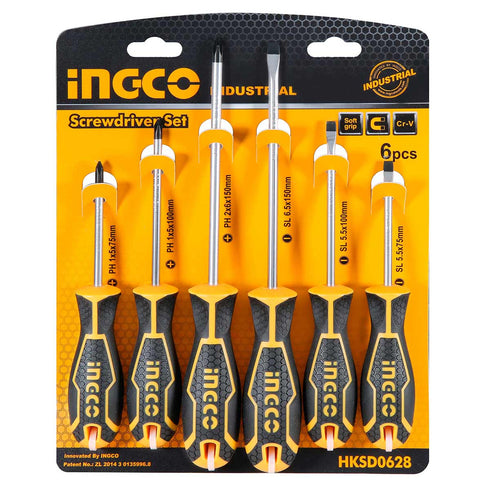 Κατσαβίδια Σετ 6 τεμ. INGCO HKSD0628