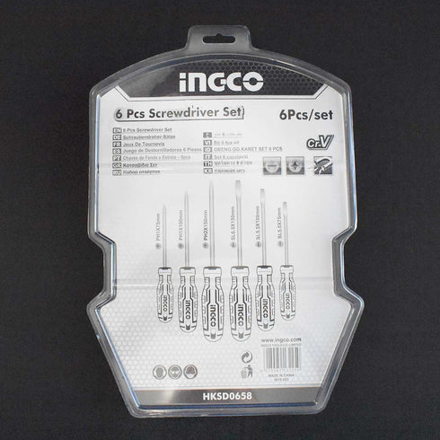 Κατσαβίδια Σετ 6 τεμ. INGCO HKSD0658