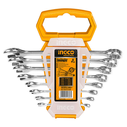 Σετ 8 τεμ. Γερμανοπολύγωνα 6-19mm INGCO HKSPA1088-I