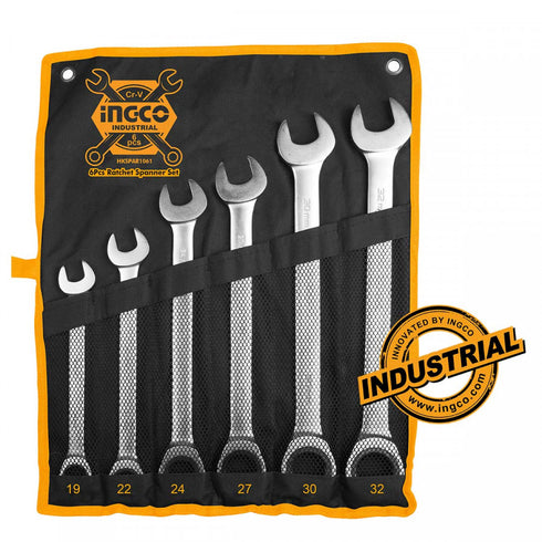 Professional Set of 6 pcs Chestnut Polygons INGCO HKSPAR1061